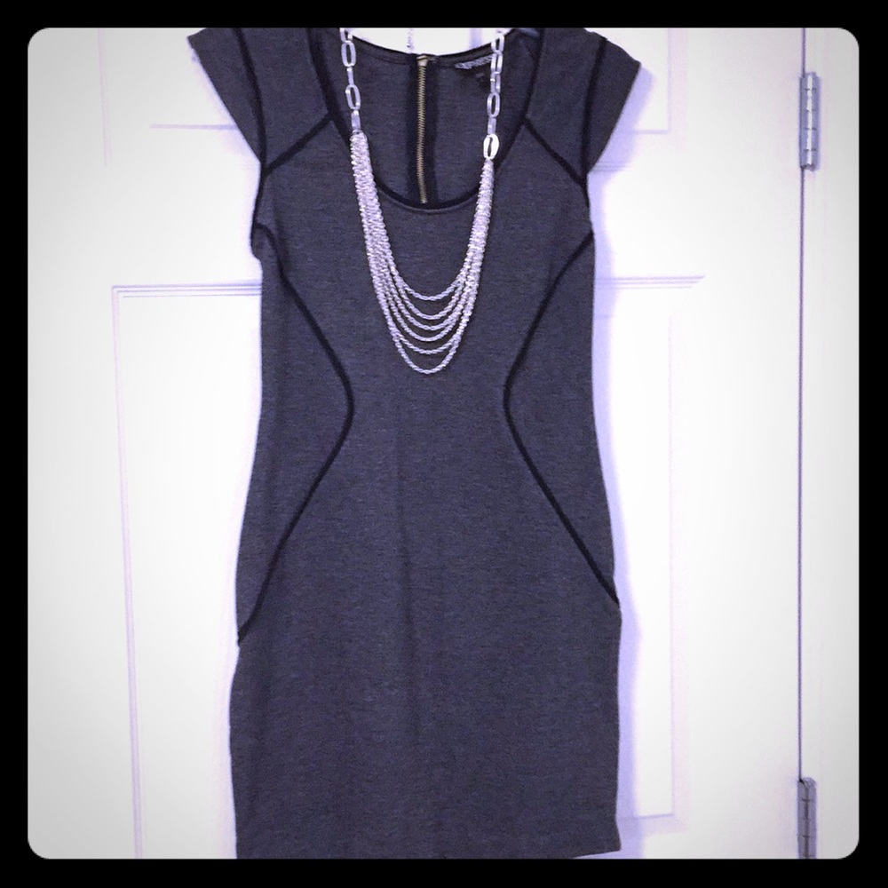 NWOT Gray bodycon dress
